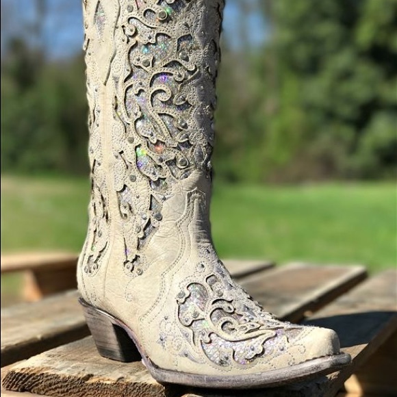sparkly corral boots